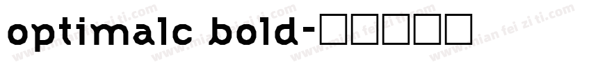optimalc bold字体转换